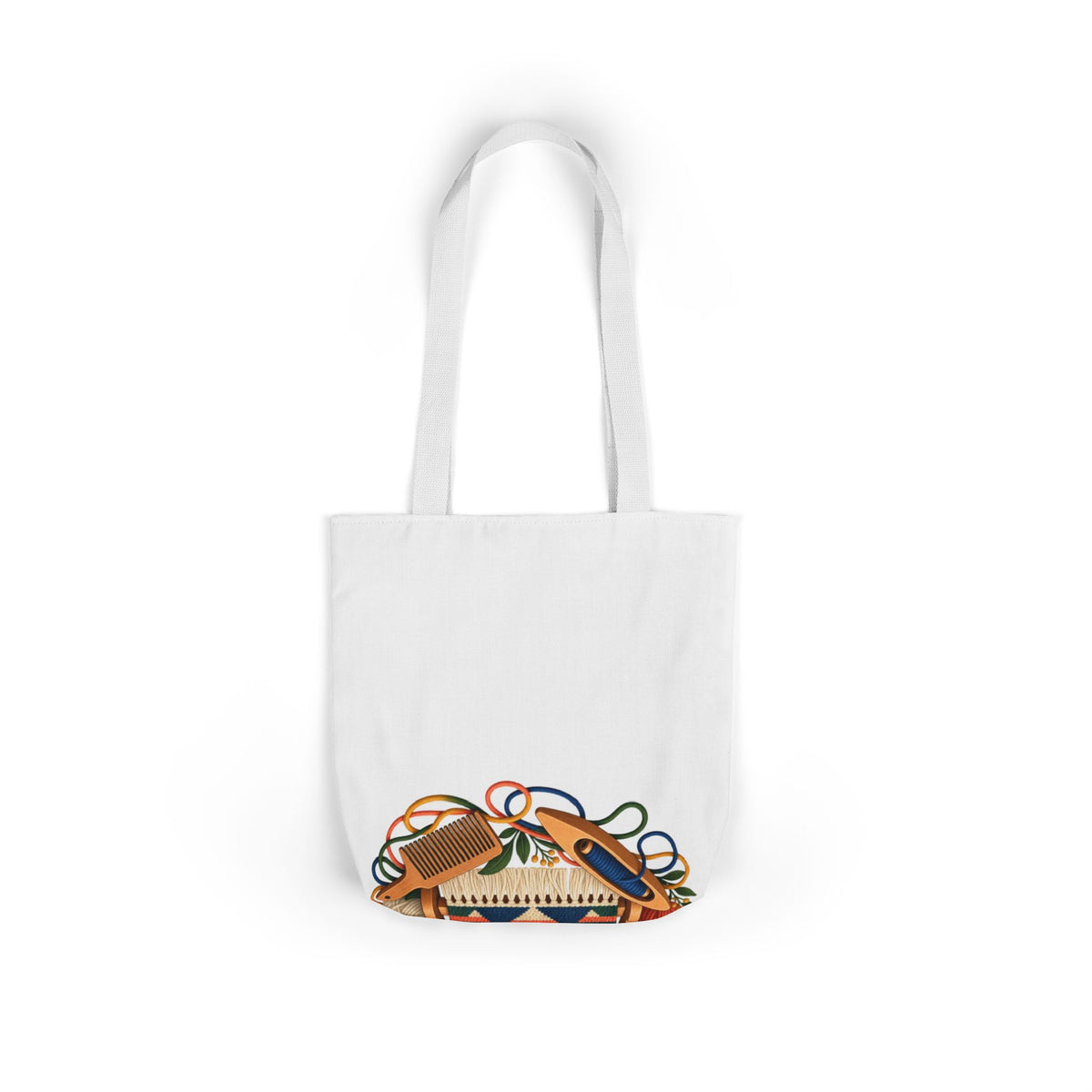 Geometric Hand Weaving Workshop Tote Bag