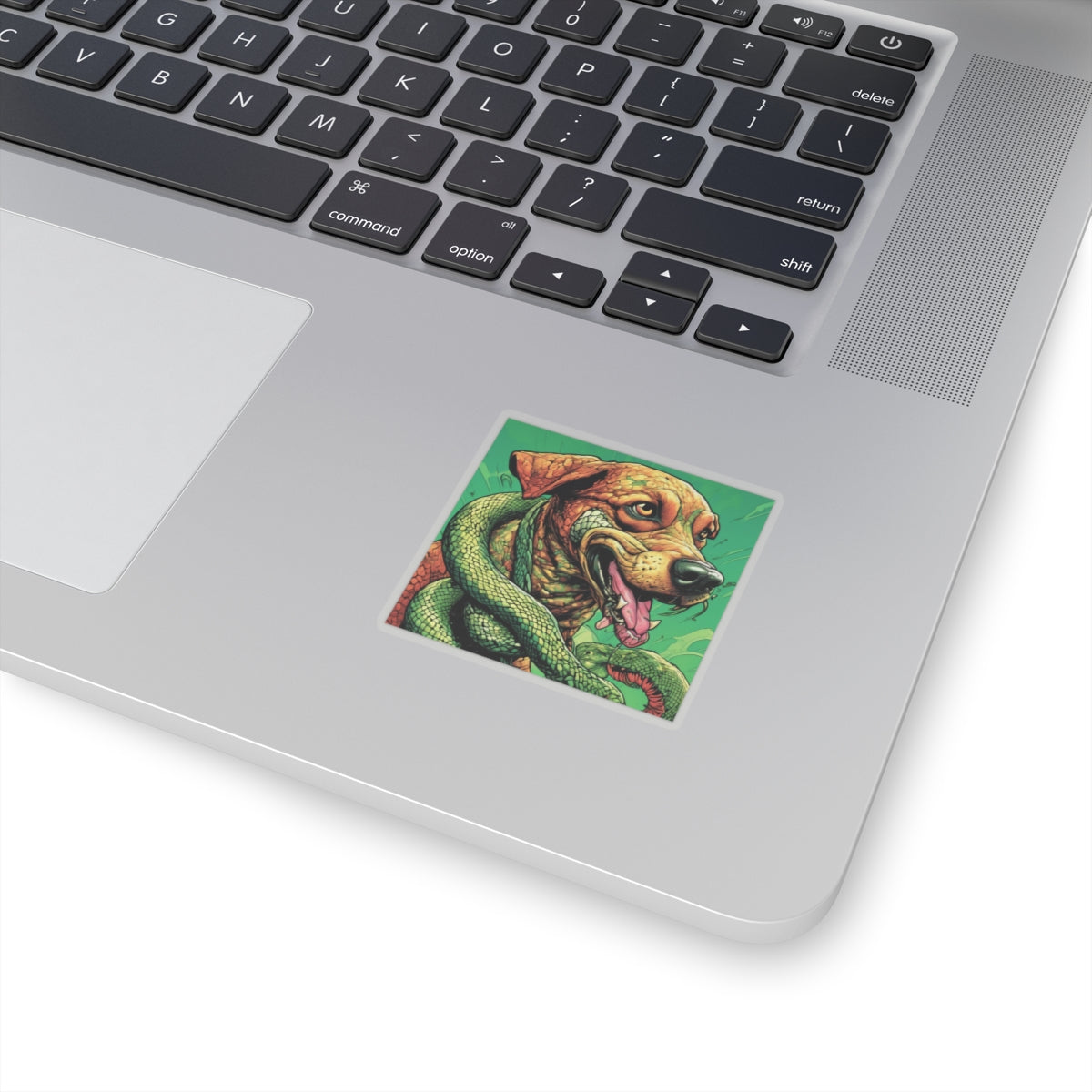 Serpent Guardian Dog Bold Fantasy Creature Sticker