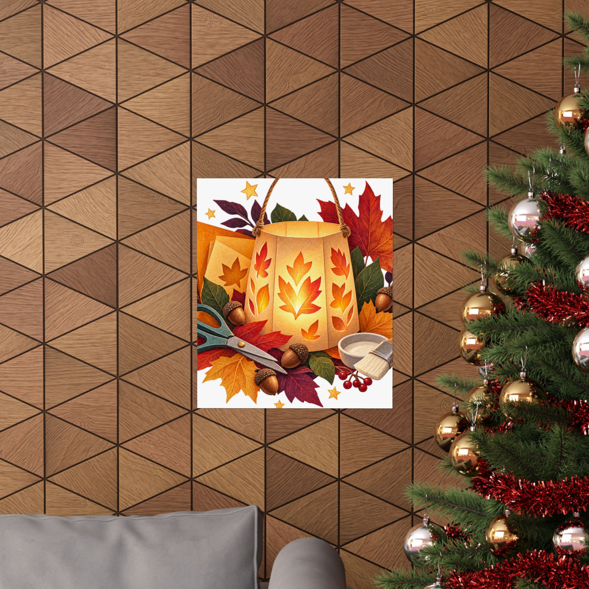 Autumn Lantern Making Workshop Poster