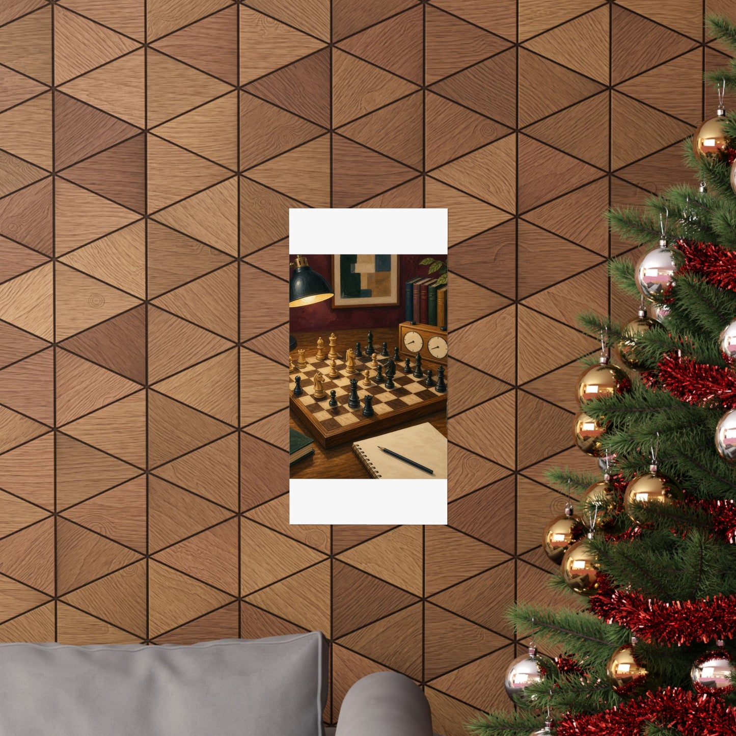 Cozy Chess Strategy Game Hobby Poster
