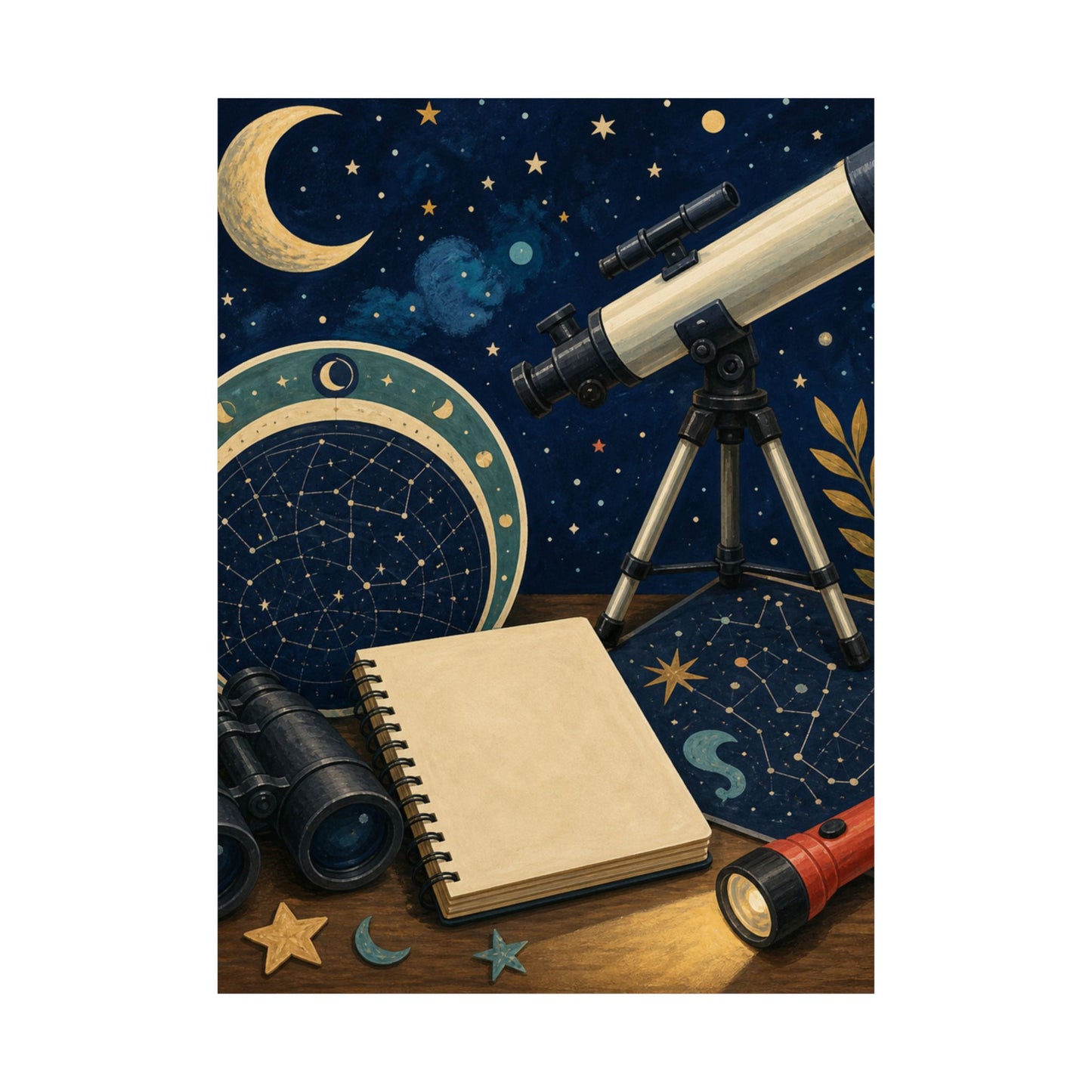Classic Stargazing Astronomy Hobby Poster