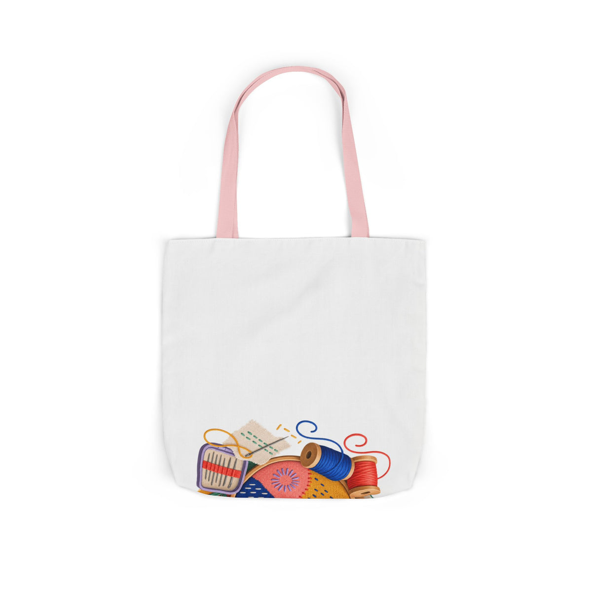 Colorful Visible Mending Workshop Tote Bag