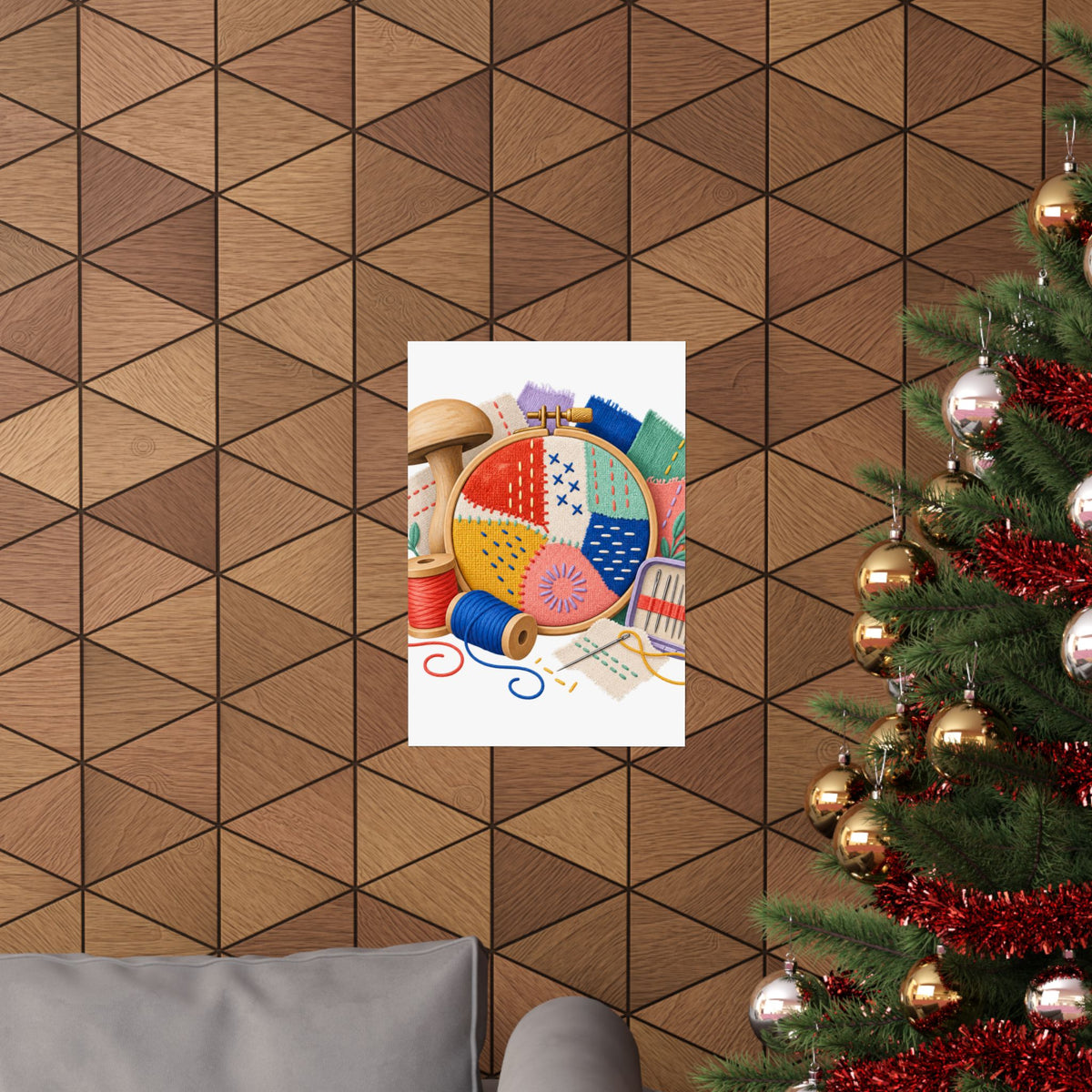 Colorful Visible Mending Workshop Poster