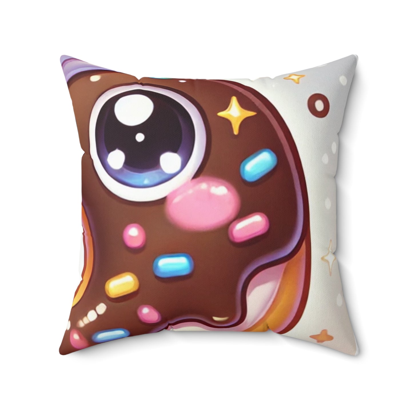 Kawaii Chocolate Donut Cute Dessert Decorative Pillow