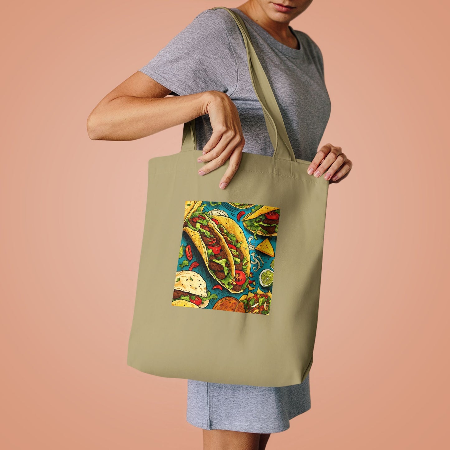 Taco Party Pattern Foodie Gift Art Tote Bag