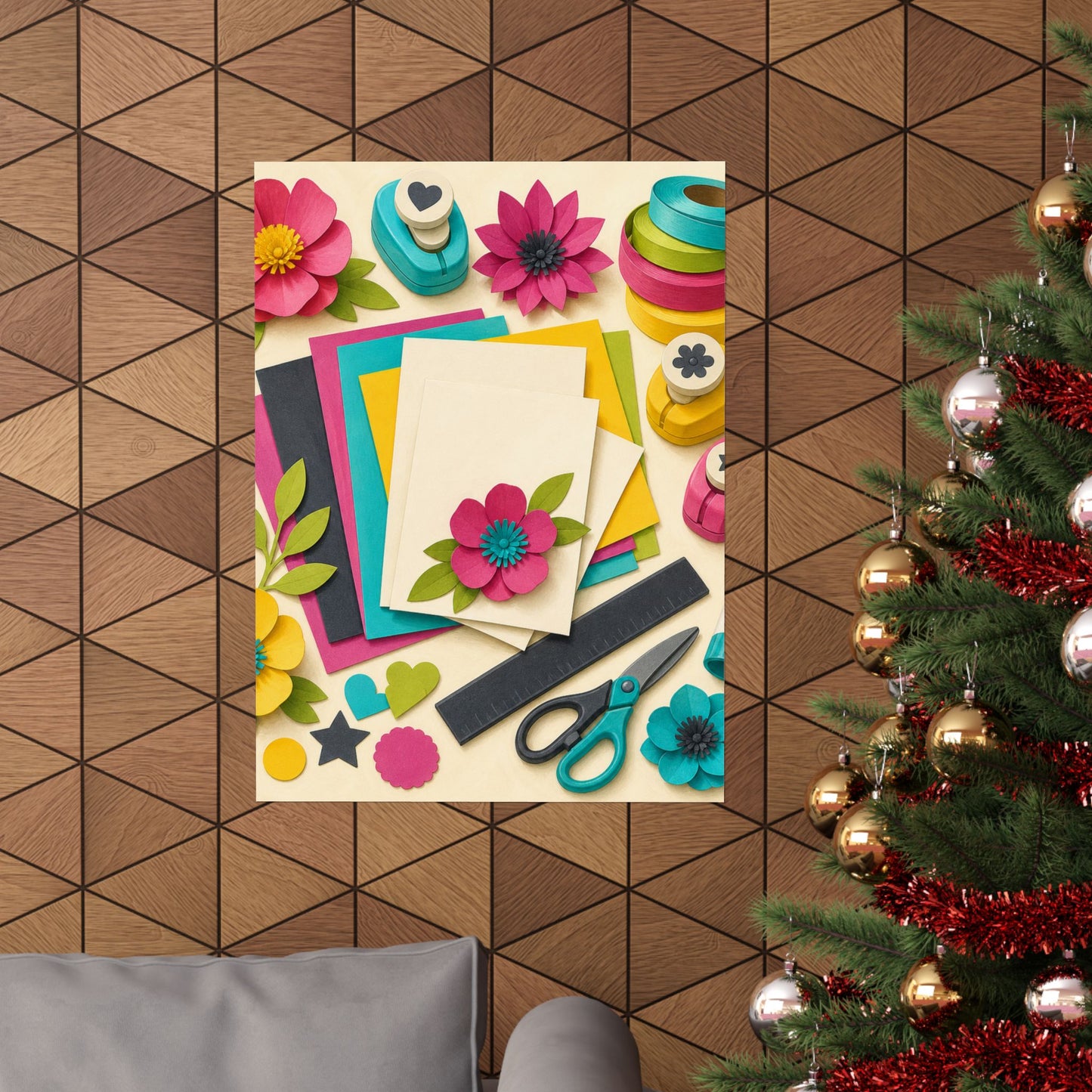 Bright Paper Crafting Hobby Poster