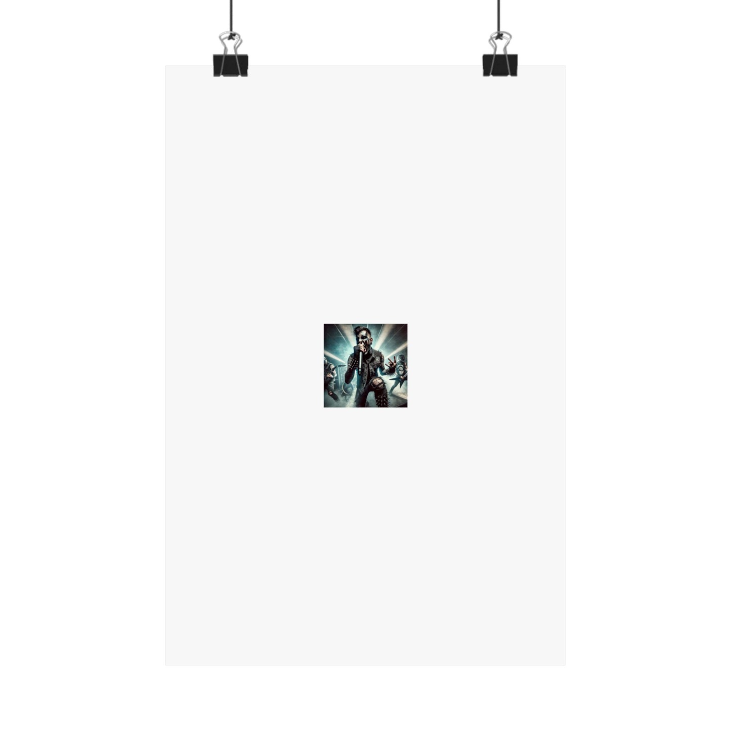 Punk Rock Vocalist Stage Energy Music Room Poster