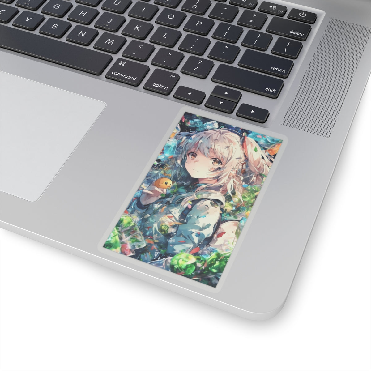Crystal Bottle Anime Portrait Kawaii Laptop Sticker