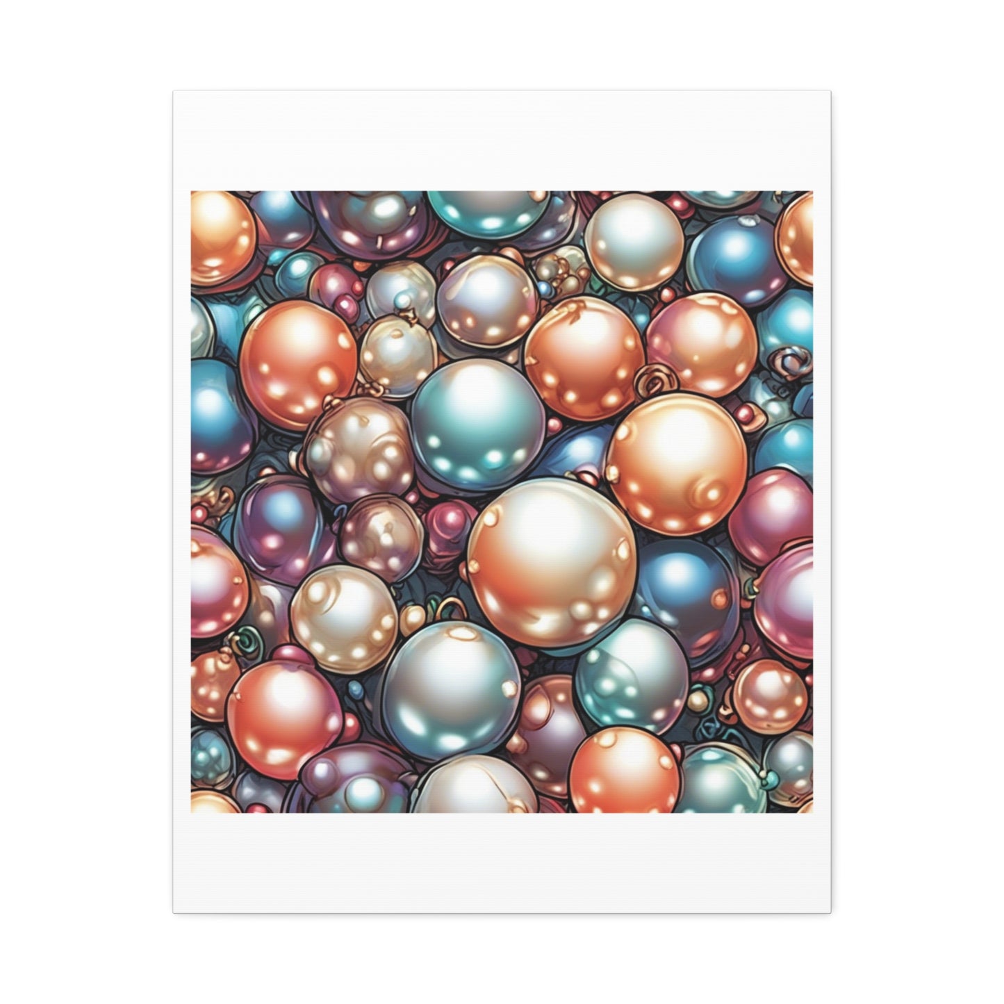 Glossy Orb Marble Abstract Gift Art Canvas