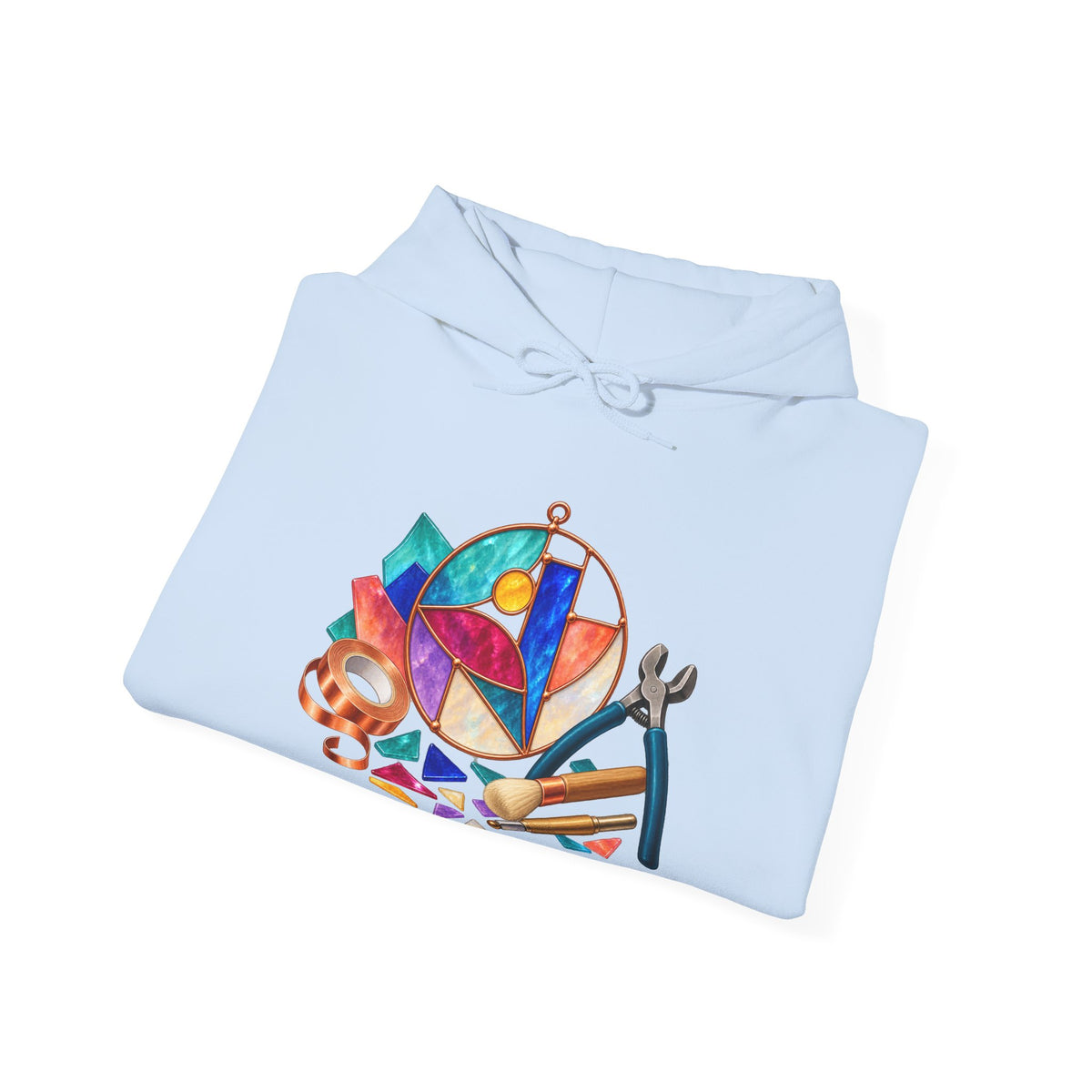 Abstract Stained Glass Suncatcher Workshop Hoodie