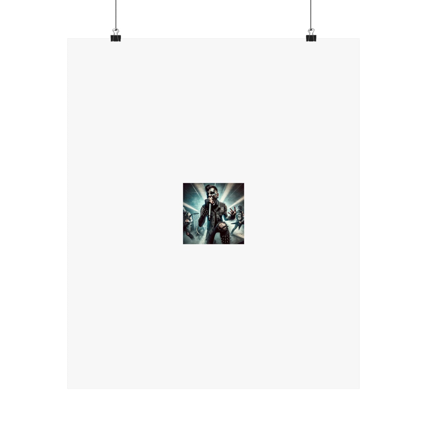 Punk Rock Vocalist Stage Energy Music Room Poster
