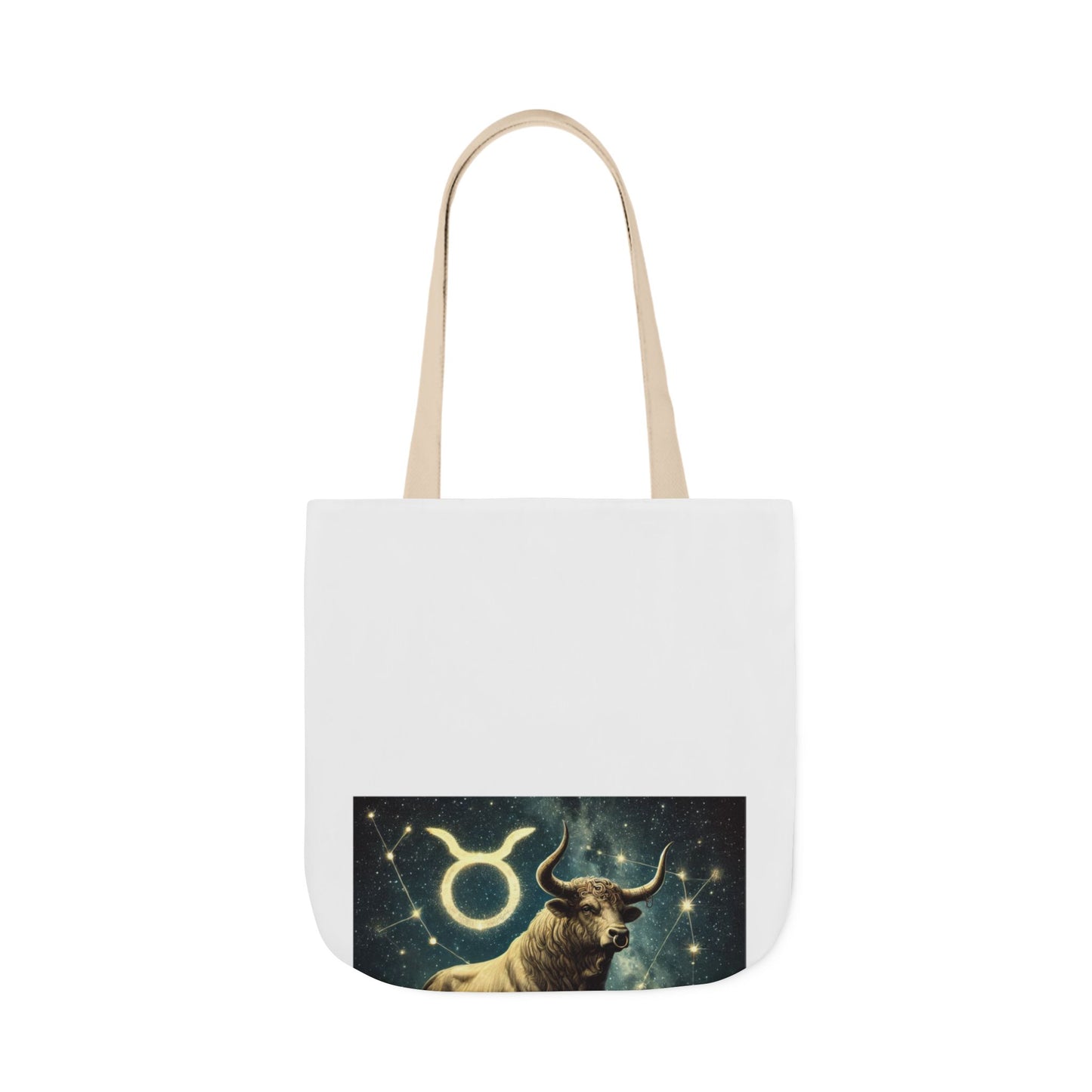 Taurus Bull Constellation Celestial Canvas Tote Bag