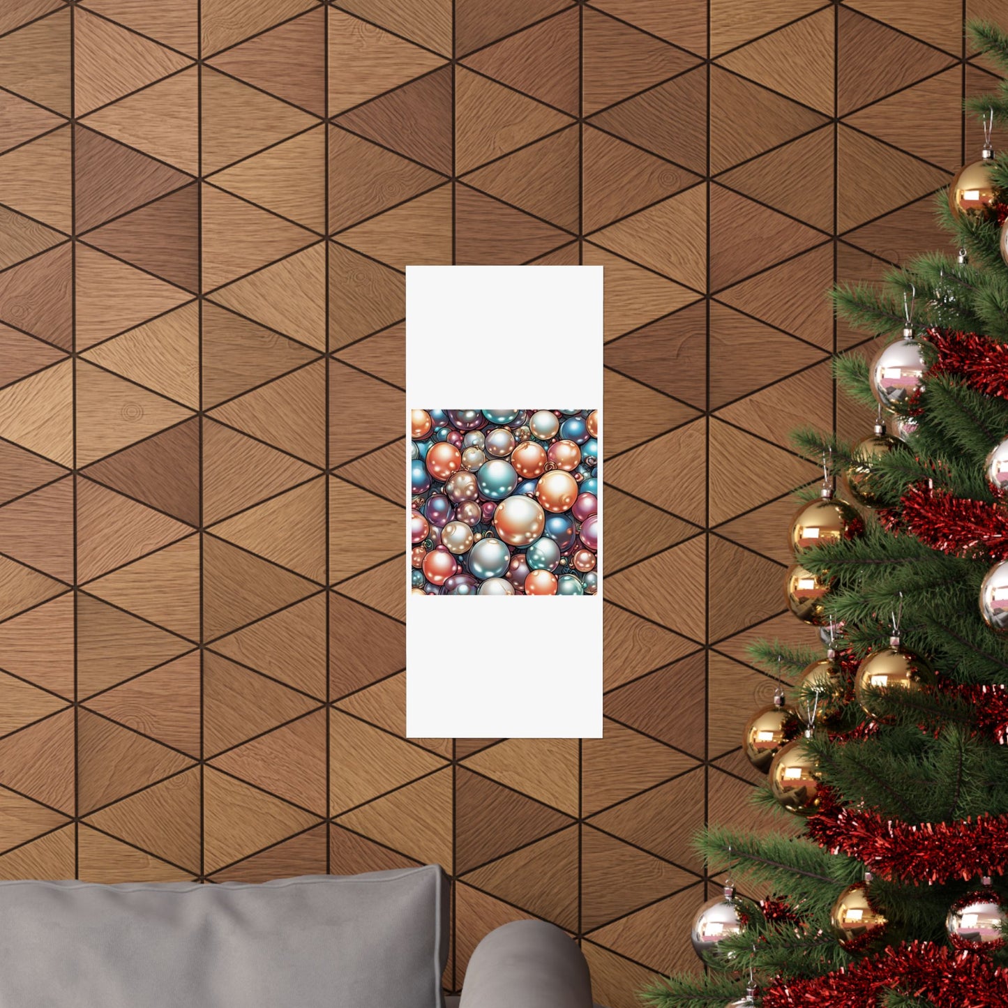 Glossy Orb Marble Abstract Gift Art Poster