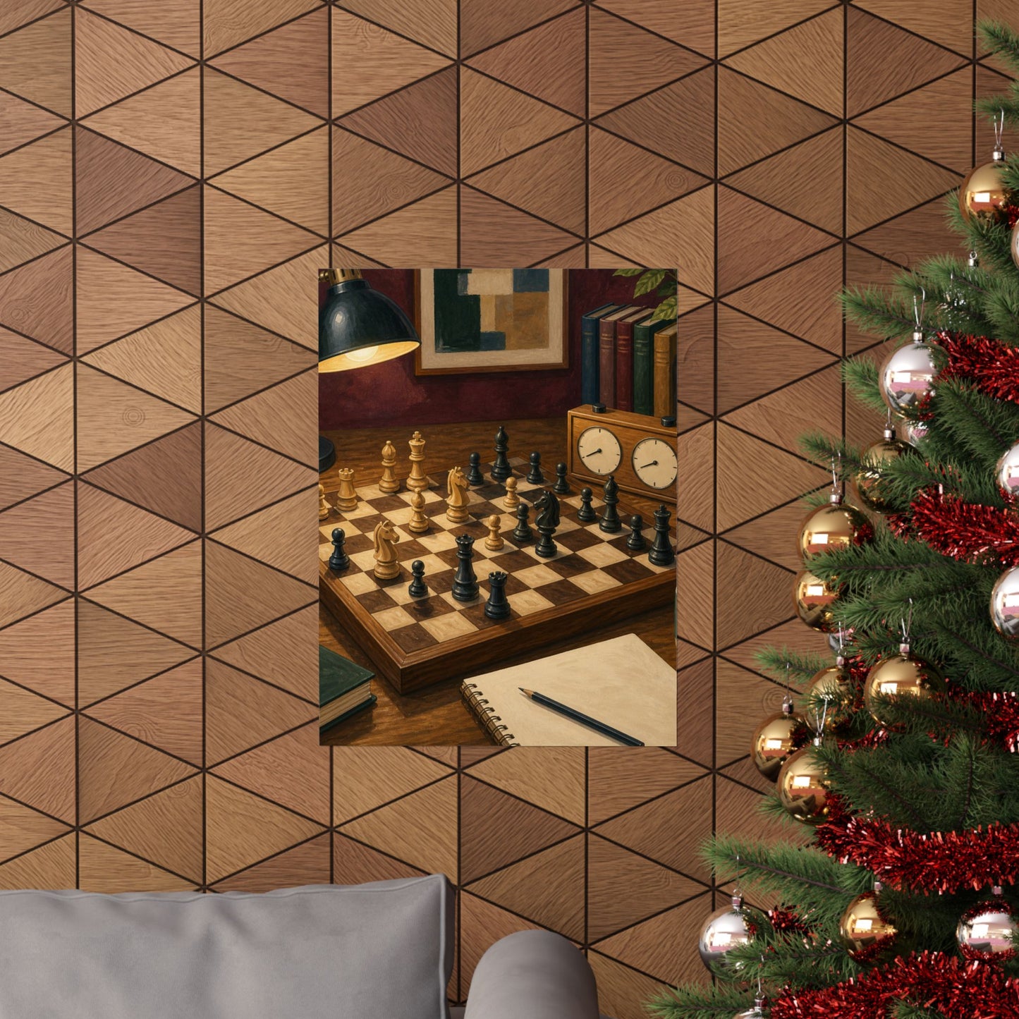 Cozy Chess Strategy Game Hobby Poster