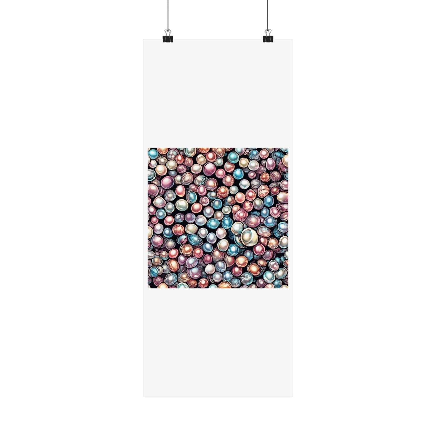 Pearl Bubble Pattern Abstract Gift Art Poster