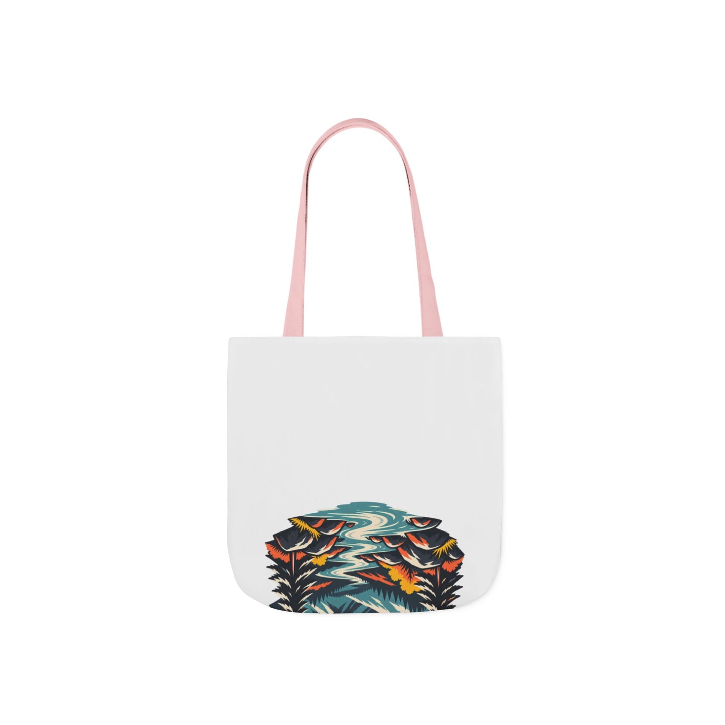 Alpine Sunrise River Mountain Adventure Tote Bag