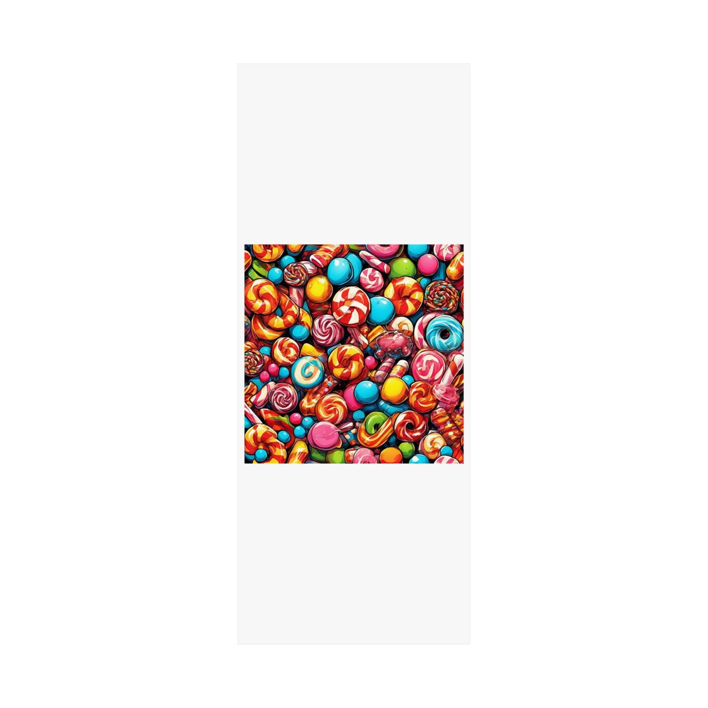 Colorful Candy and Lollipop Pattern Poster