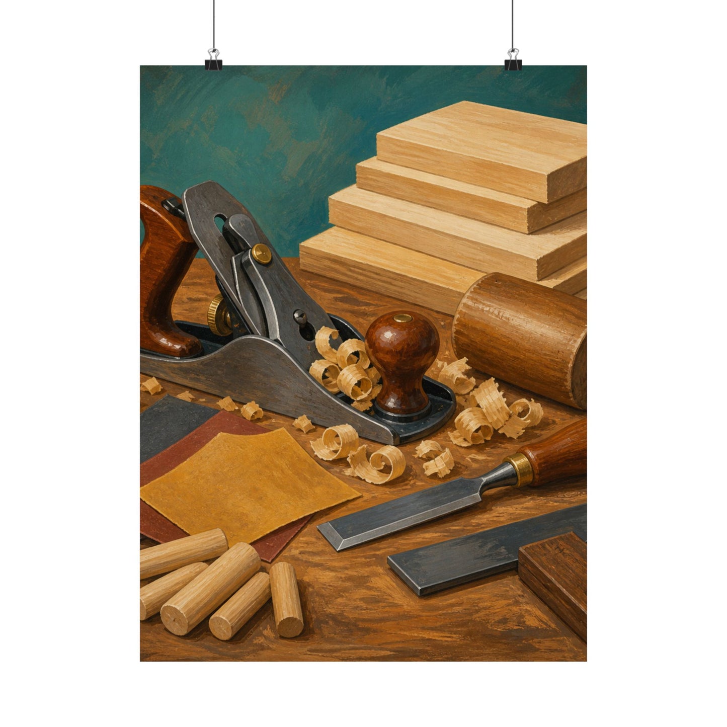 Classic Woodworking Tools Hobby Poster