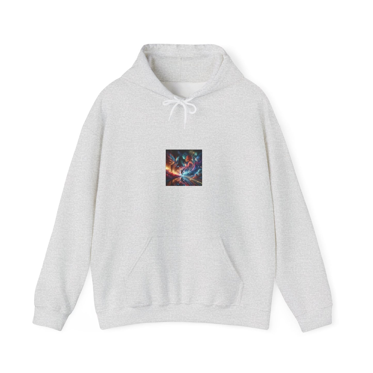 Cosmic Aurora Dancer Dreamscape Cozy Celestial Hoodie