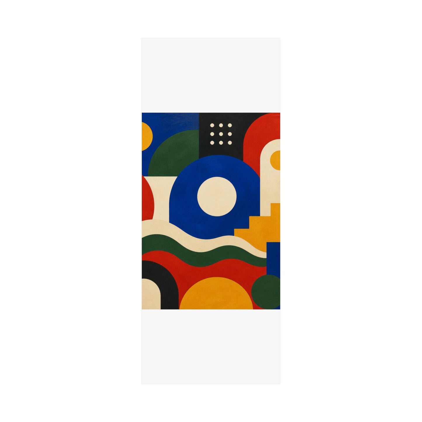 Bold Geometric Balance Abstract Art Poster