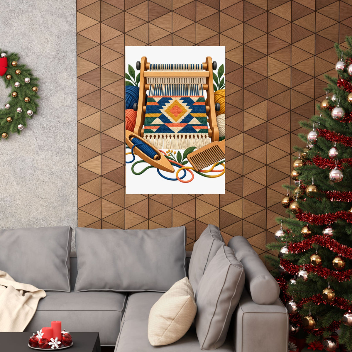 Geometric Hand Weaving Workshop Poster