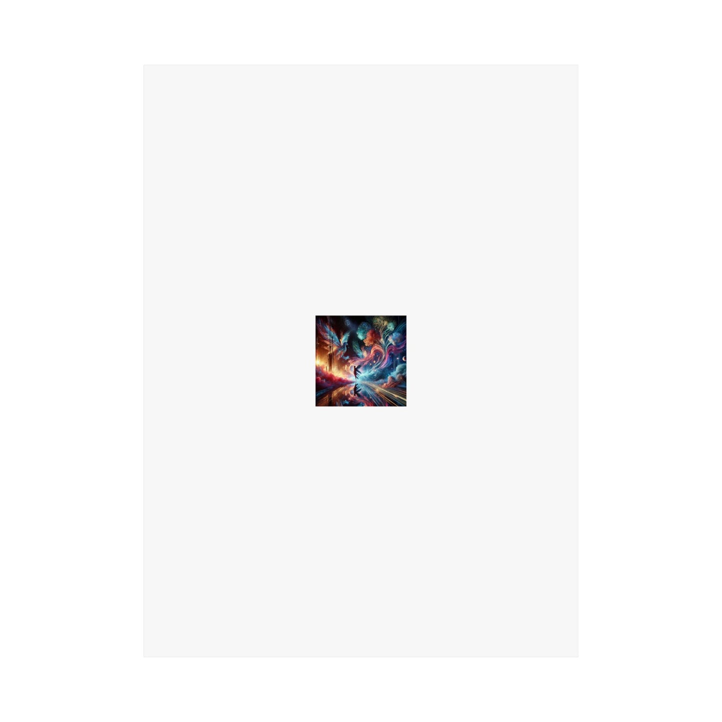 Cosmic Aurora Dancer Dreamscape Celestial Dance Poster