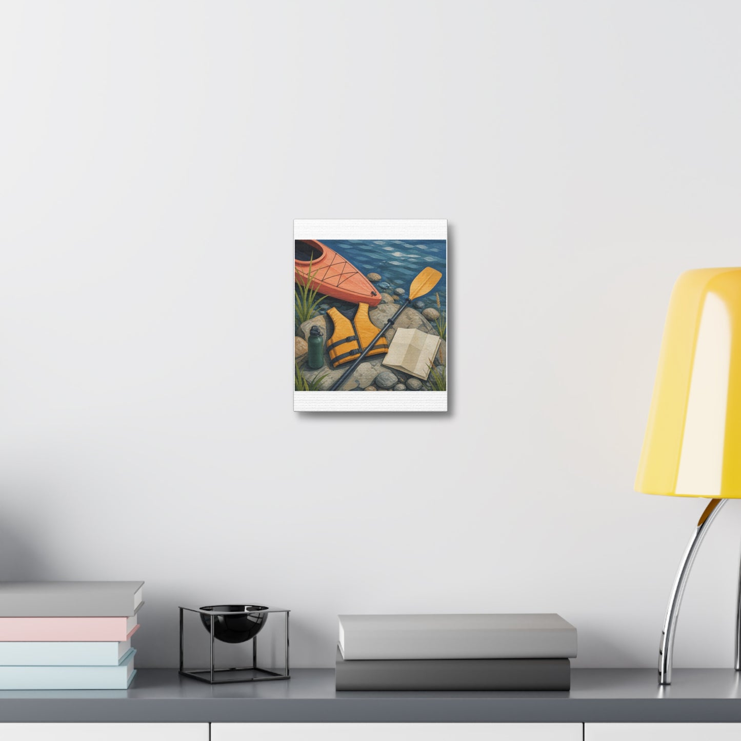 Calm Kayaking Adventure Art Canvas Art
