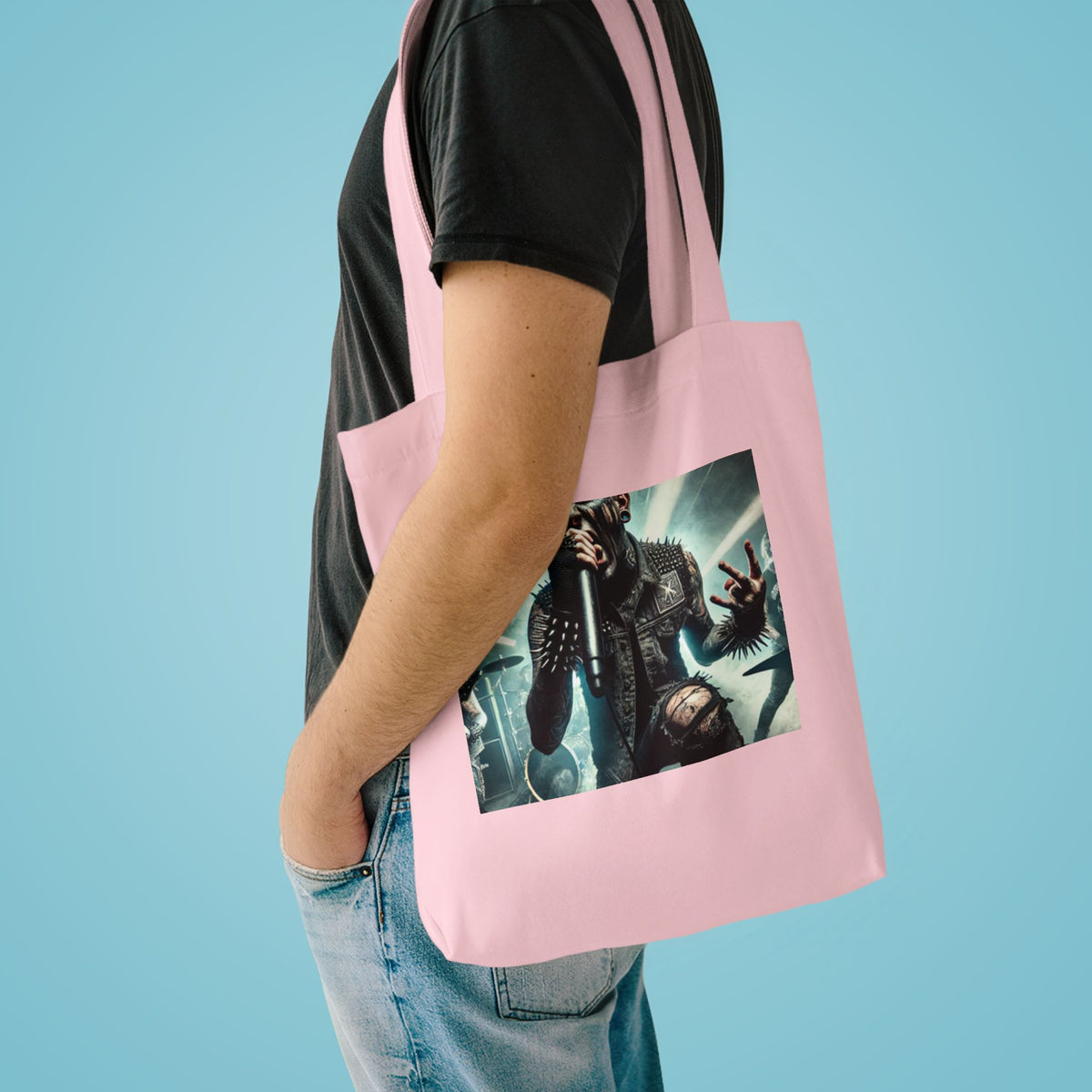 Punk Rock Vocalist Stage Energy Music Tote Bag