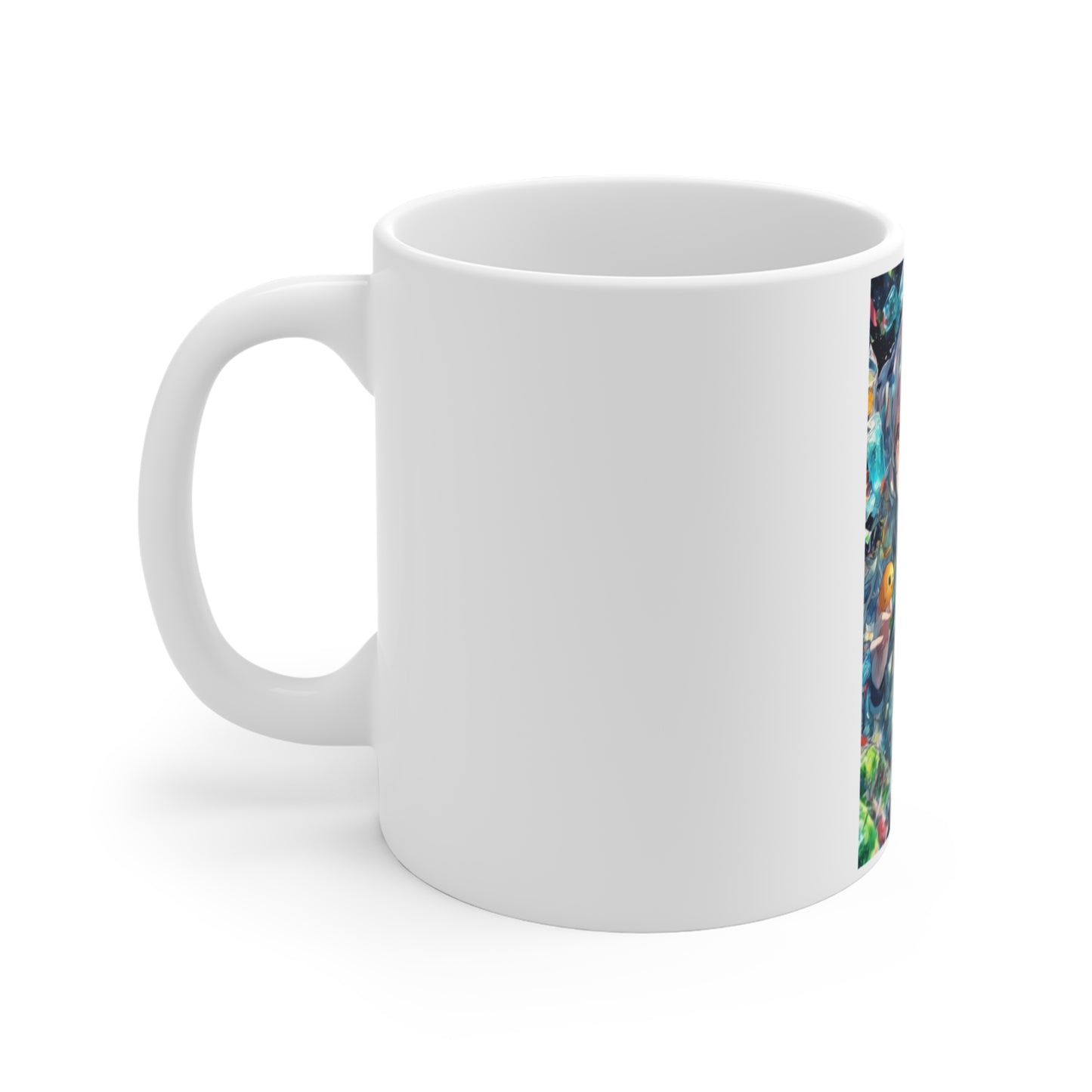 Crystal Bottle Anime Portrait Cute Art Coffee Mug