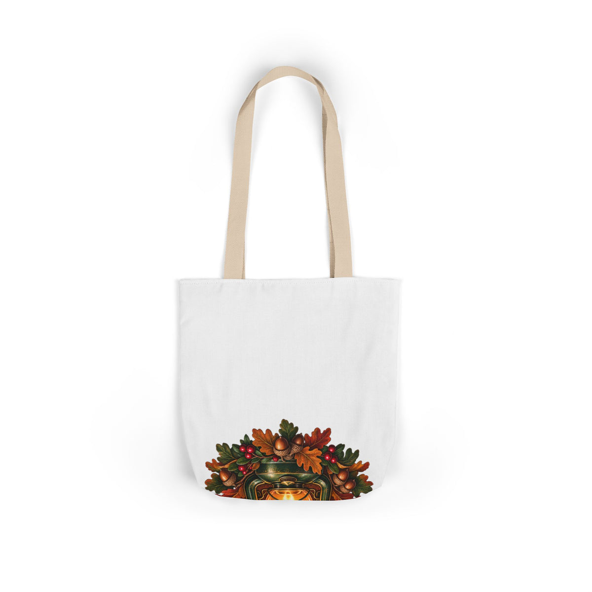 Autumn Oak Lantern and Acorns Tote Bag