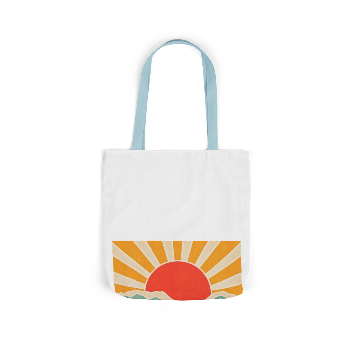 Topographic Sunrise Modern Outdoor Adventure Tote Bag