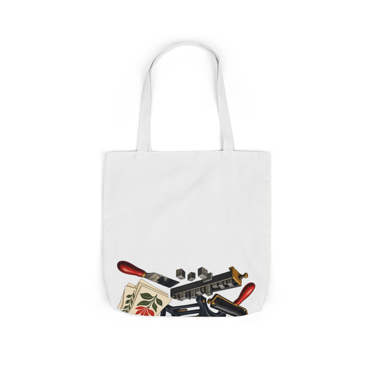 Botanical Letterpress Printshop Tote Bag