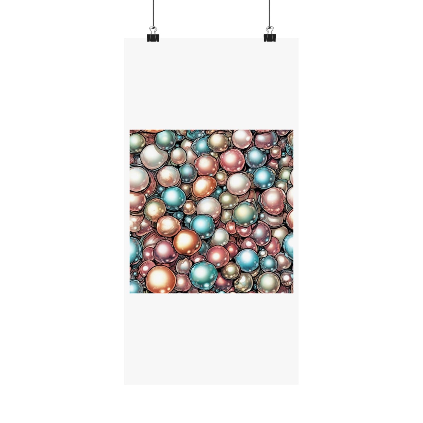 Rainbow Pearl Marble Abstract Gift Art Poster