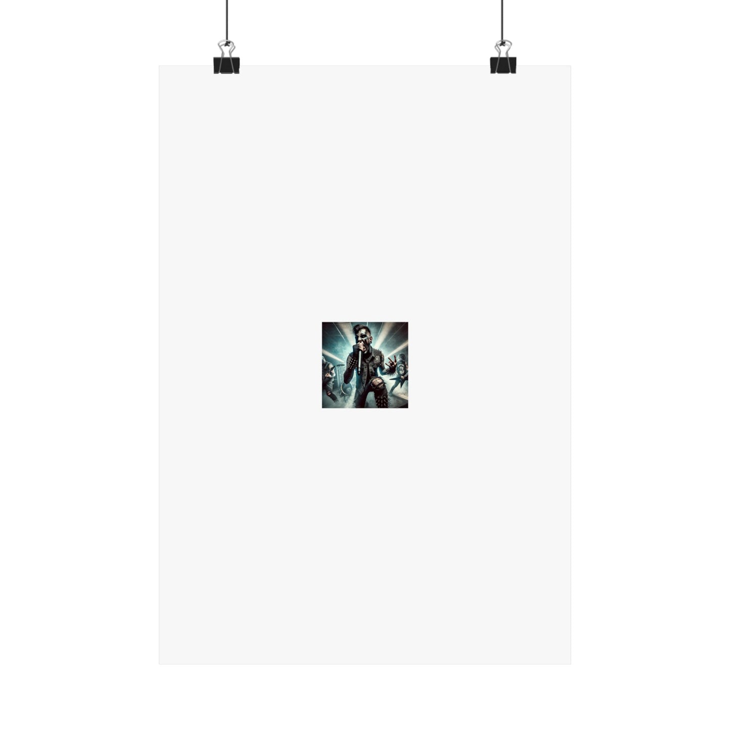 Punk Rock Vocalist Stage Energy Music Room Poster