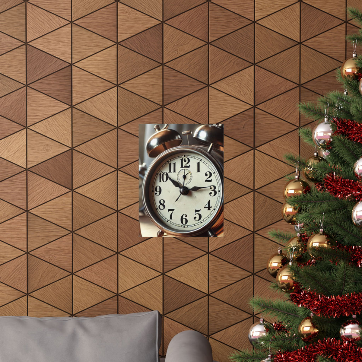 Vintage Alarm Clock Morning Routine Classic Clock Poster