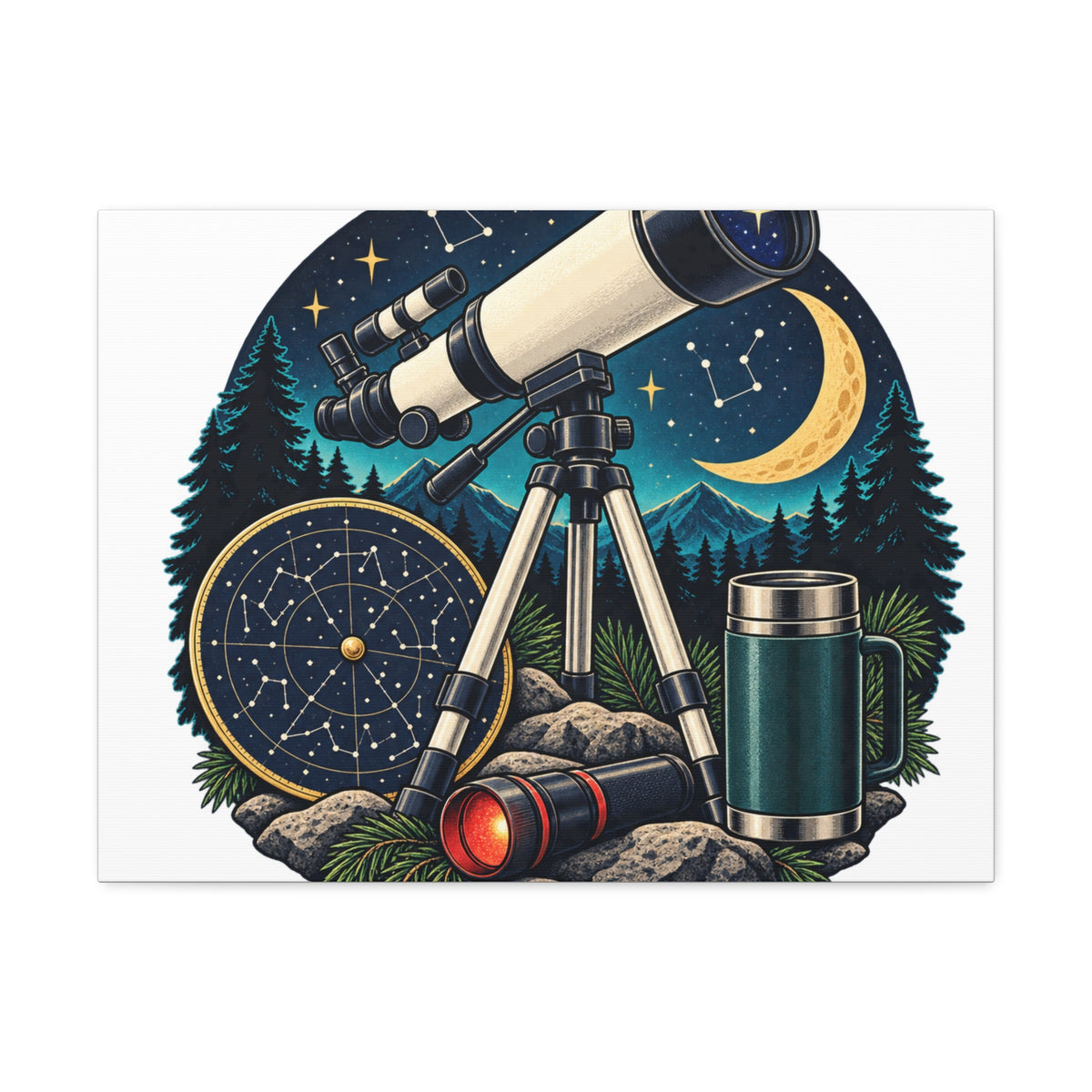 Backyard Stargazing Workshop Canvas