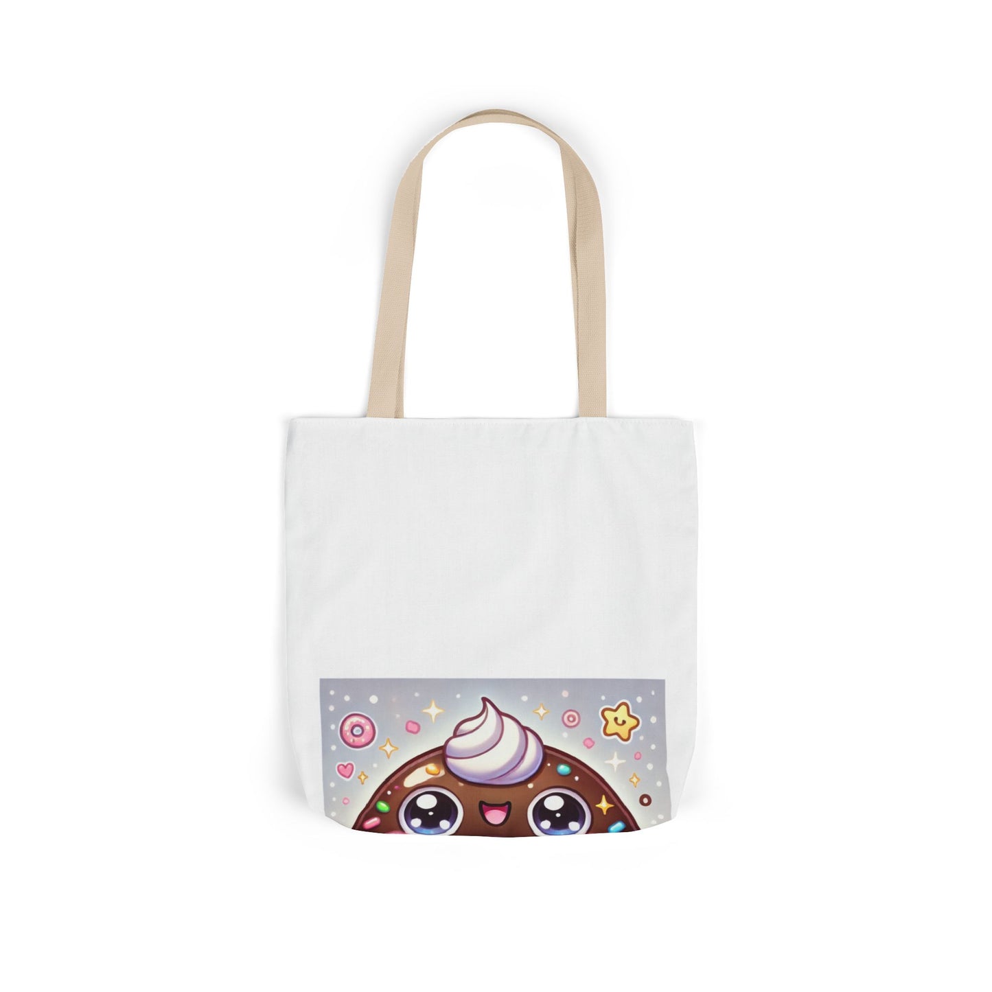 Kawaii Chocolate Donut Cute Dessert Art Tote Bag