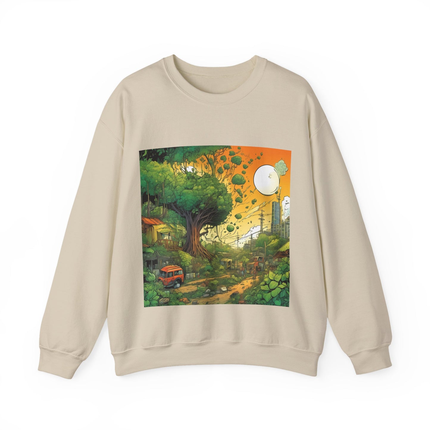 Cottage Road Landscape Nature Gift Art Sweatshirt
