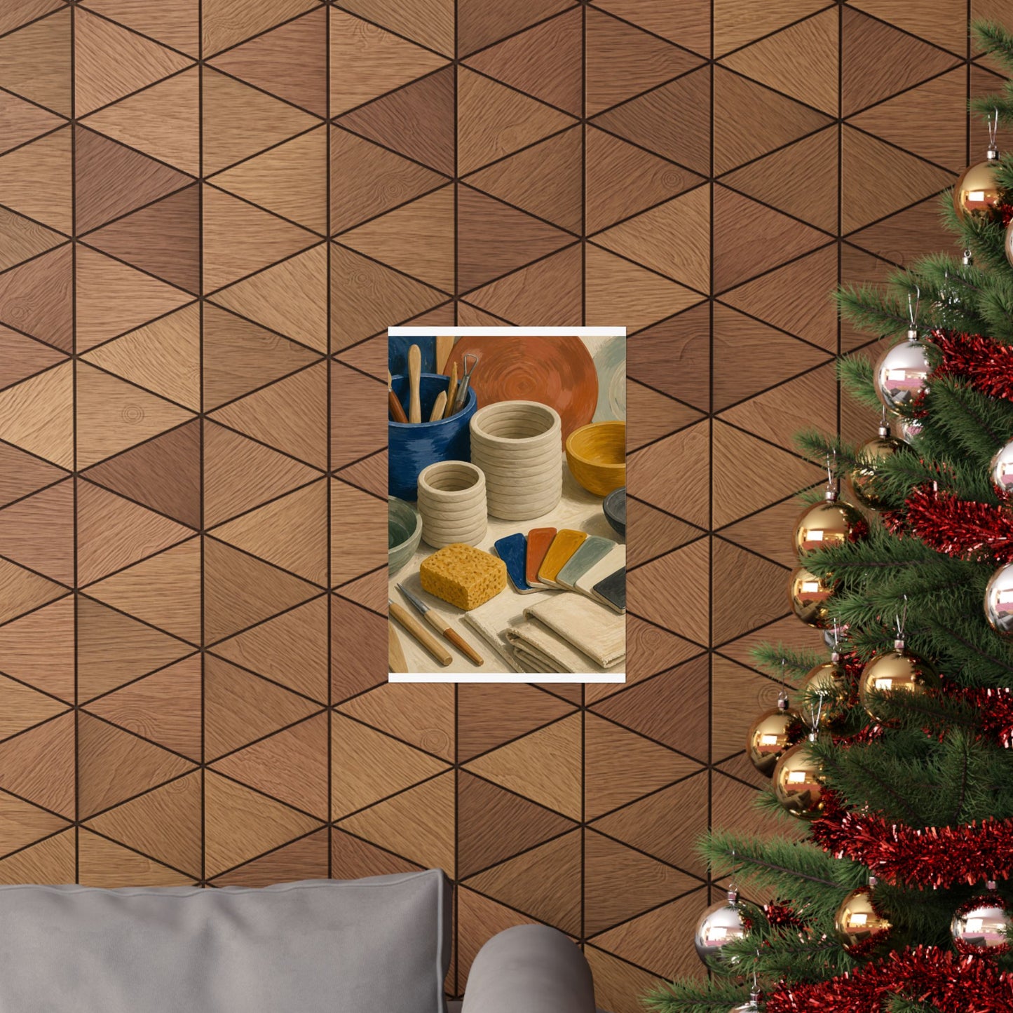 Handbuilt Ceramics Studio Art Poster