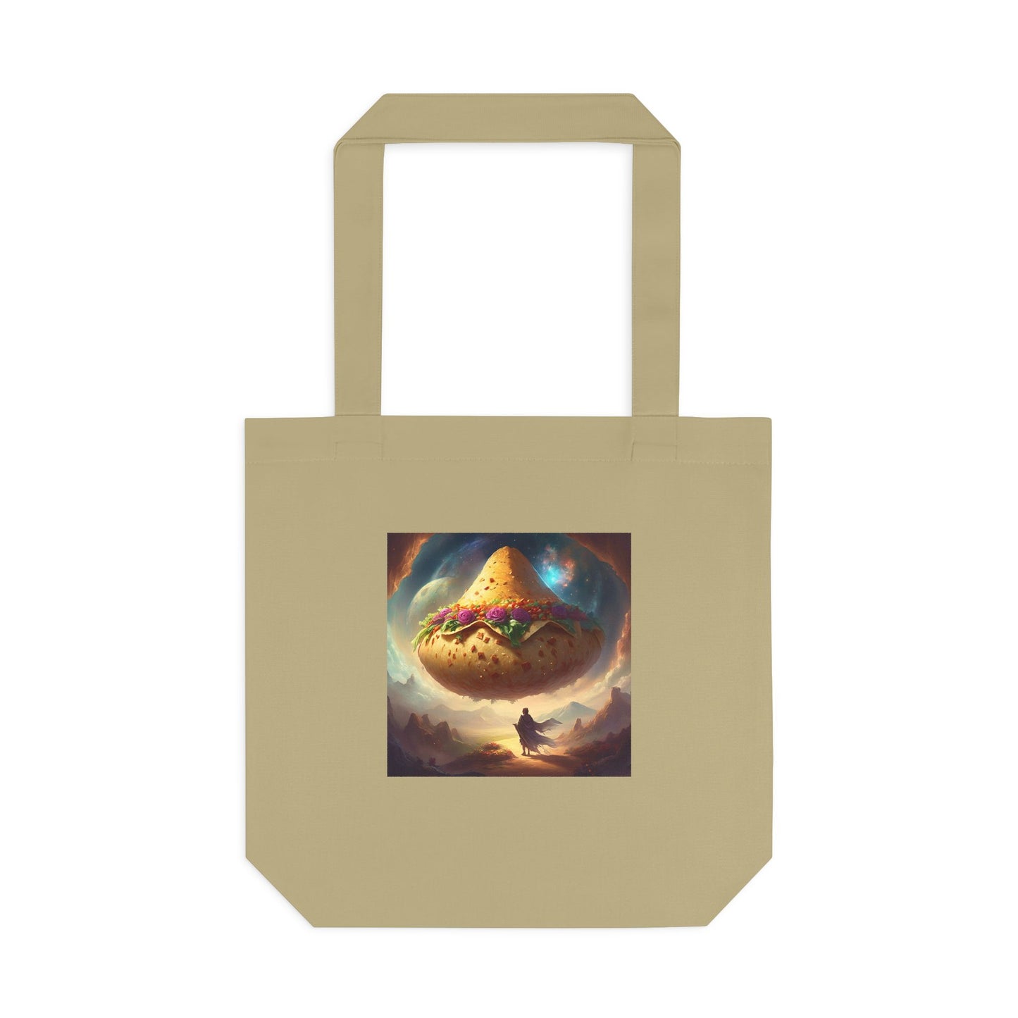 Cosmic Taco Planetoid Surreal Food Fantasy Art Tote Bag