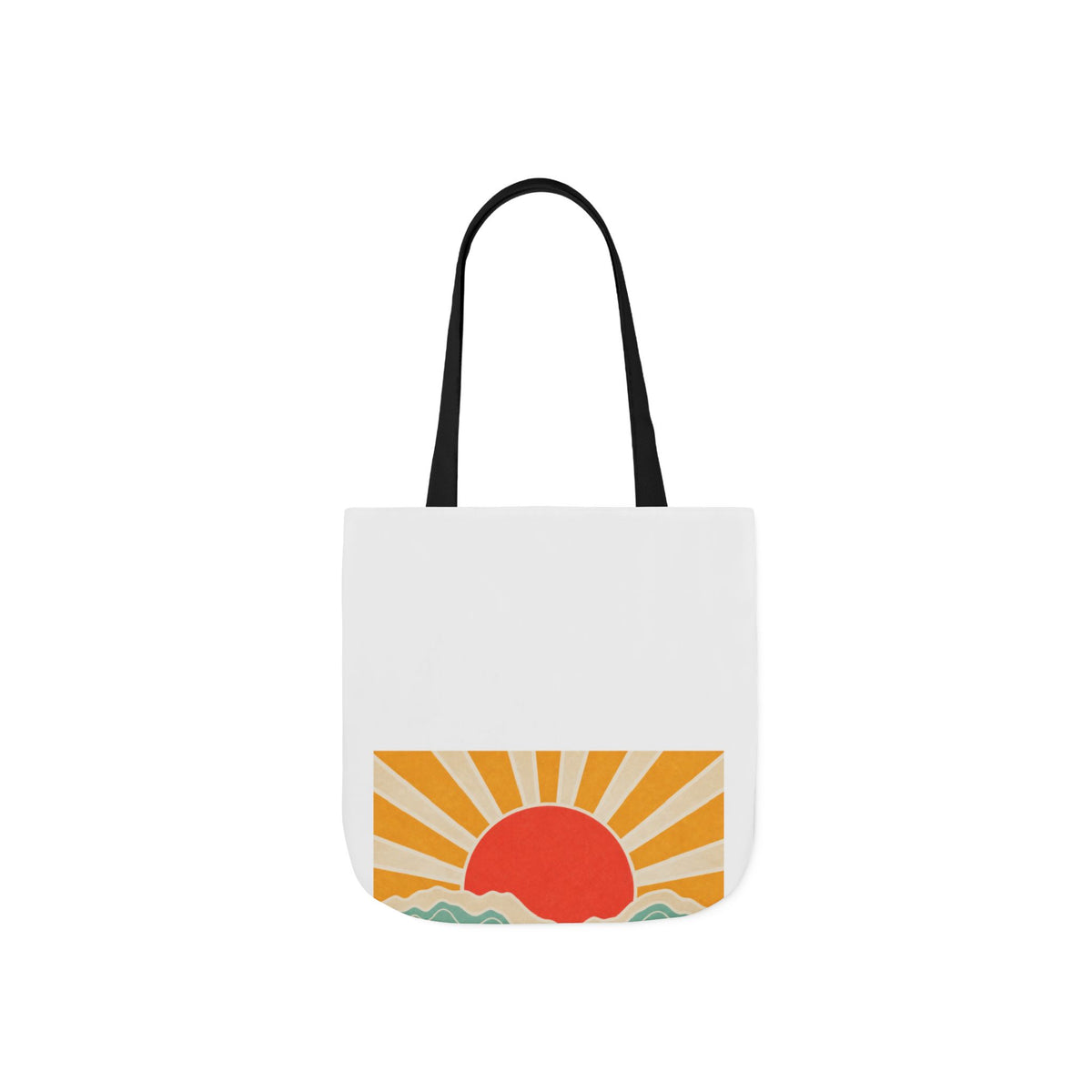 Topographic Sunrise Modern Outdoor Adventure Tote Bag