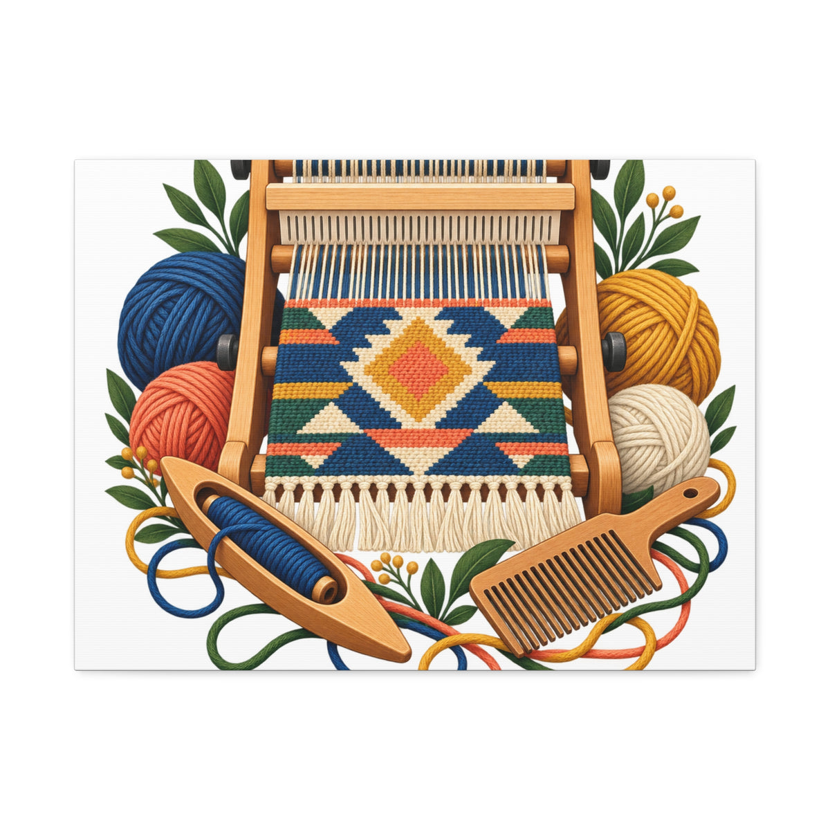 Geometric Hand Weaving Workshop Canvas