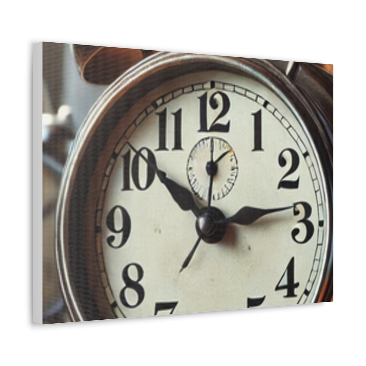 Vintage Alarm Clock Morning Routine Classic Clock Canvas Art