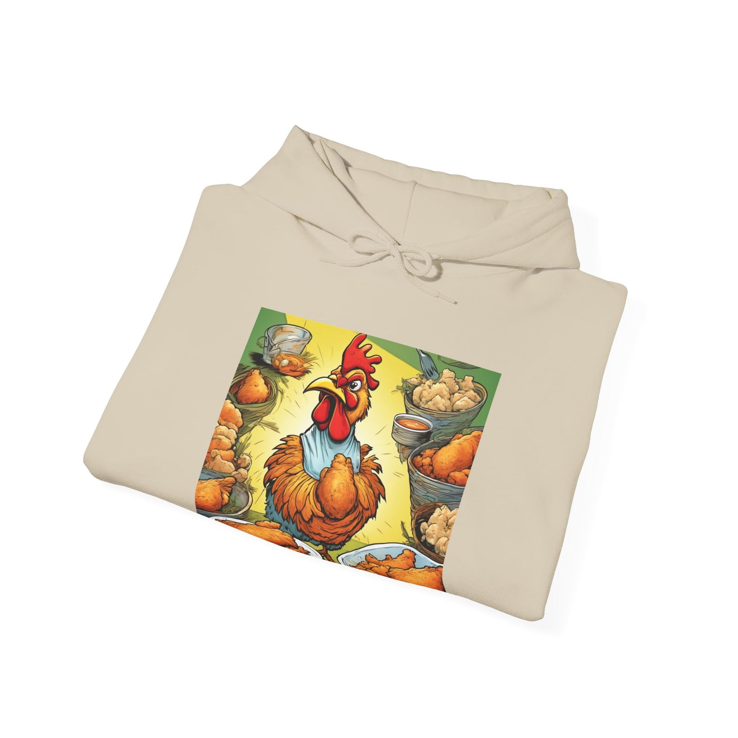 Funny Chicken Fried Food Comfort Food Art Hoodie