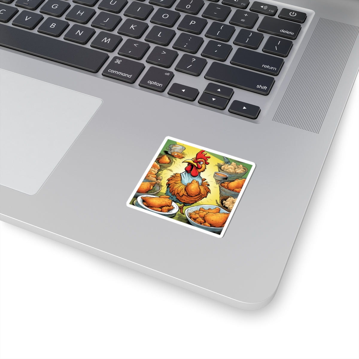 Funny Chicken Fried Food Comfort Food Art Sticker