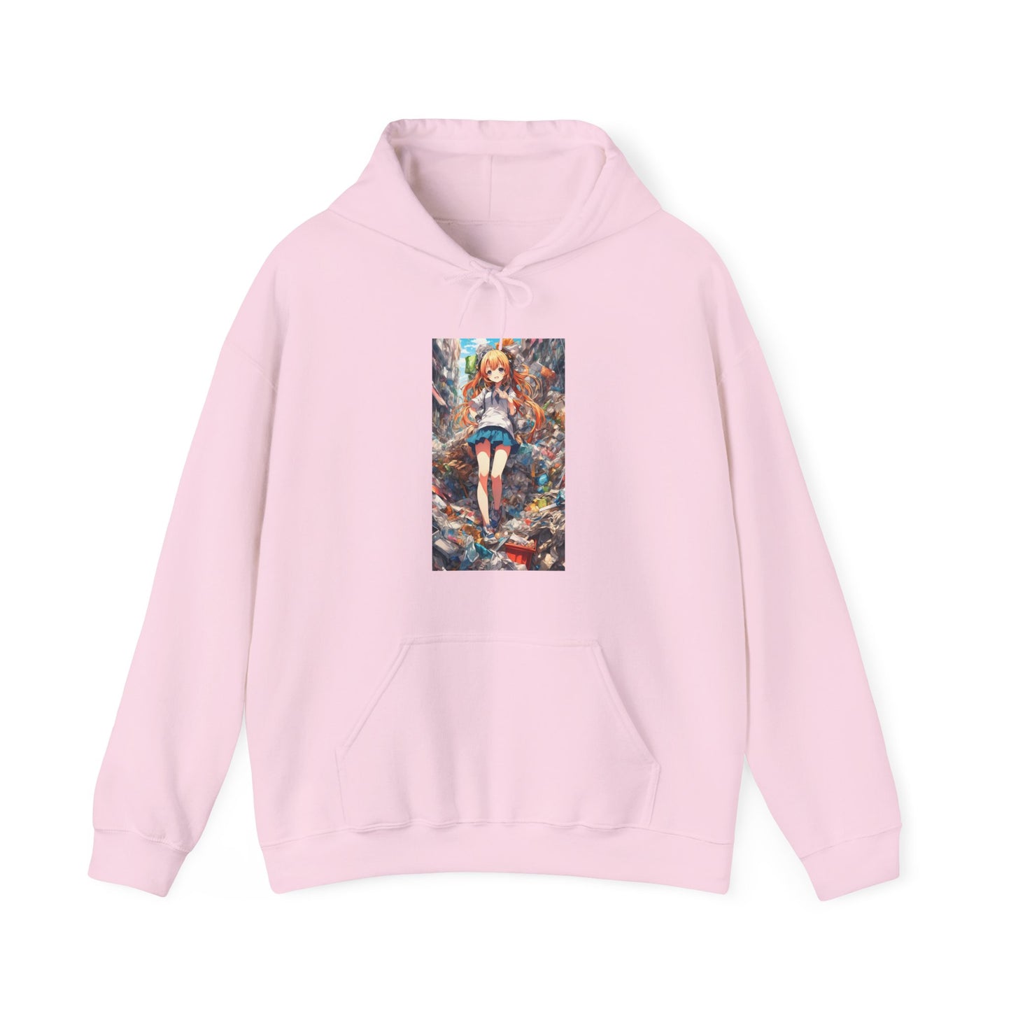 Recycling Rescue Anime Heroine Eco Street Art Hoodie