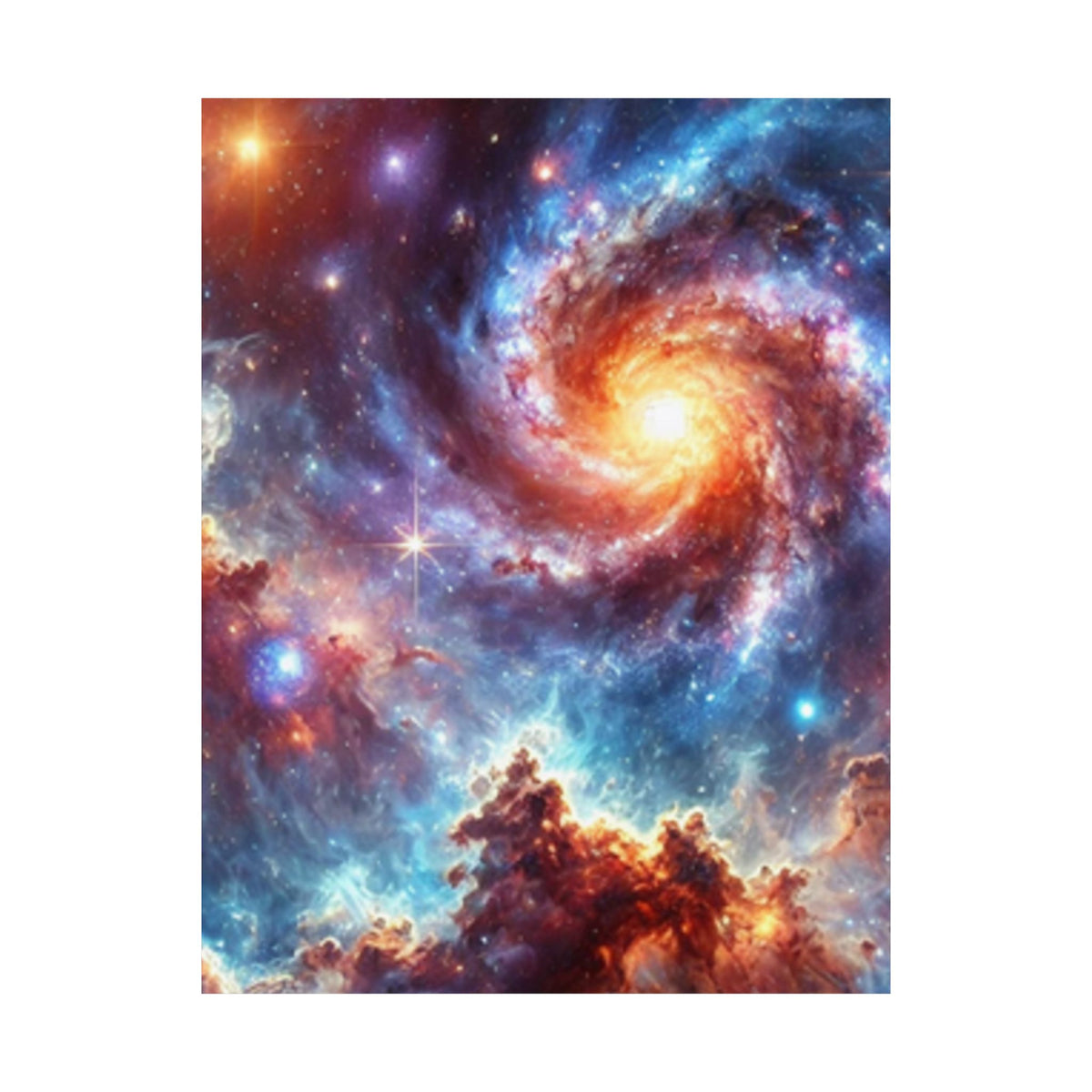 Galaxy Nebula Dreamscape Abstract Space Poster Wall Art Decor