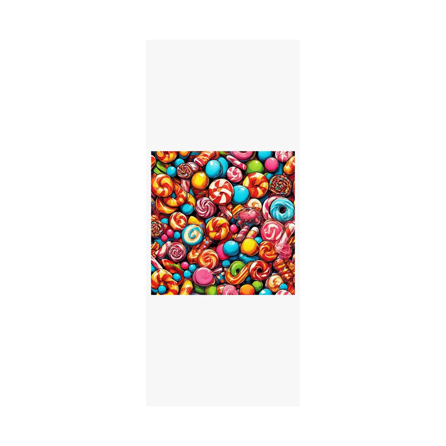 Colorful Candy and Lollipop Pattern Poster