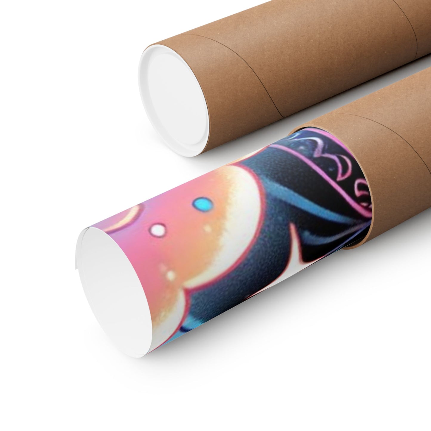 Cute Grim Reaper Ice Cream Pastel Novelty Poster
