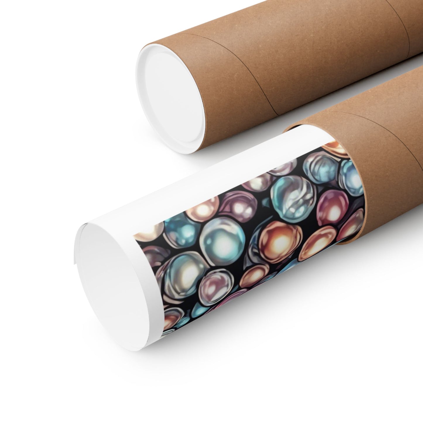 Pearl Bubble Pattern Abstract Gift Art Poster